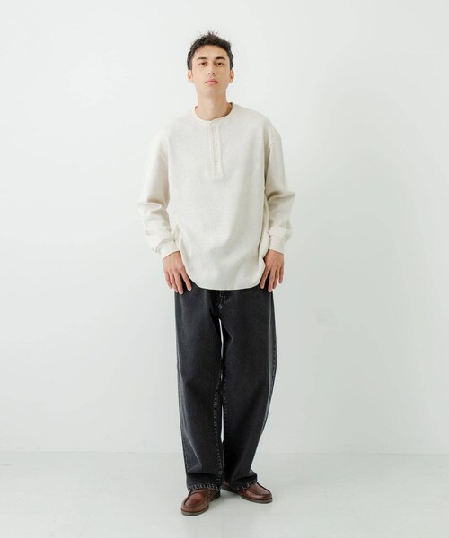 URBAN RESEARCH（アーバンリサーチ）の「13.5oz DENIM WIDE PANTS（デニムパンツ・メンズ・INDIGO/LT INDIGO/BLACK・S/M/L）」の17枚目の写真