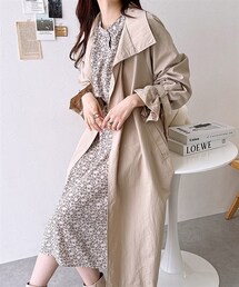 nissen | スタンドカラースプリングコート(ステンカラーコート)