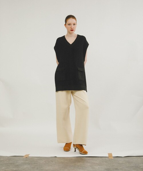 LAATO（ラート）の「sweat style knit pants（その他パンツ・レディース・クリーム/チョコレート・FREE/TALL）」の7枚目の写真