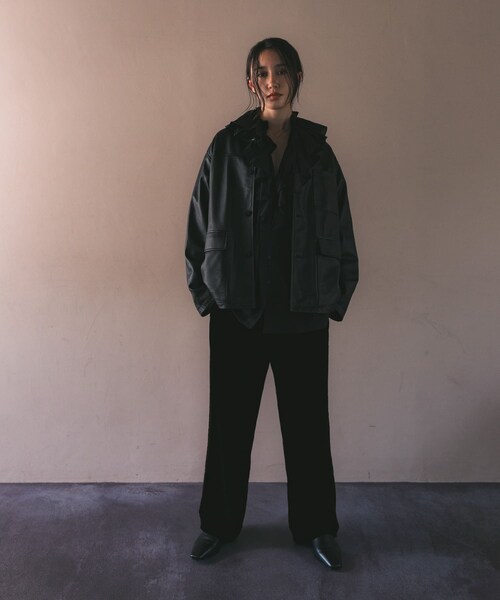URBAN RESEARCH(アーバンリサーチ)の「サイドラインベロアイージーパンツ(その他パンツ・レディース・BROWN/BLACK・36/38)」の16枚目の写真