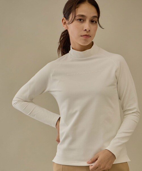 ROPE'（ロペ）の「【NOIR】ウォームキーパーハイネック長袖トップス/保温（Tシャツ/カットソー・レディース・ブラック/チャコール/ホワイト/ベージュ系・L/M/S）」の10枚目の写真