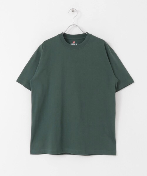 SENSE OF PLACE by URBAN RESEARCH（センスオブプレイスバイアーバンリサーチ）の「Hanes　BEEFY T-SHIRTS 1P（Tシャツ/カットソー・メンズ・WHITE/BLACK/D.PURPLE/D.GREEN・M/L/XL）」の20枚目の写真