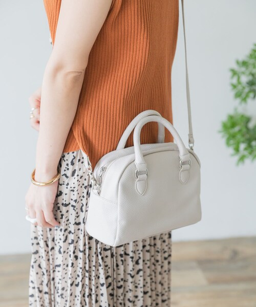 ITEMS URBANRESEARCH（アイテムズ アーバンリサーチ）の「ラウンドボストンバッグ（ボストンバッグ・レディース・BEG/NVY/PNK・-）」の9枚目の写真