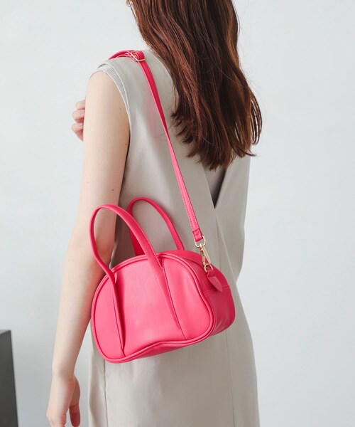 SENSE OF PLACE by URBAN RESEARCH（センスオブプレイスバイアーバンリサーチ）の「ボーリングバッグ（ハンドバッグ・レディース・IVORY/BLACK/GREEN/PINK/BLUE・One/one）」の5枚目の写真