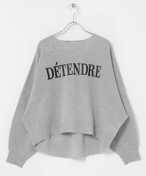 ITEMS URBANRESEARCH(アイテムズ アーバンリサーチ)の「シアーロゴニット(ニット/セーター・レディース・GRY/BRN/NVY・Free)」の1枚目の写真