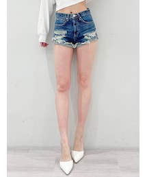 GYDA | J/Wダメージデニムショートパンツ(その他パンツ)