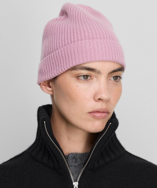 URBAN RESEARCH（アーバンリサーチ）の「Extreme Cashmere　hat（ニットキャップ/ビーニー・レディース・rosa/shadow/raven・-）」の4枚目の写真