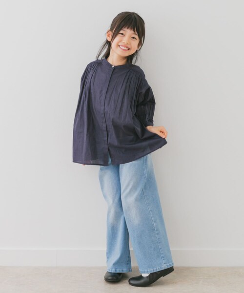 URBAN RESEARCH DOORS（アーバンリサーチドアーズ）の「『親子リンク』コットンボイルギャザーブラウス(KIDS)（その他トップス・キッズ・YELLOW/PINK/MINT/NAVY・105/120/135）」の18枚目の写真
