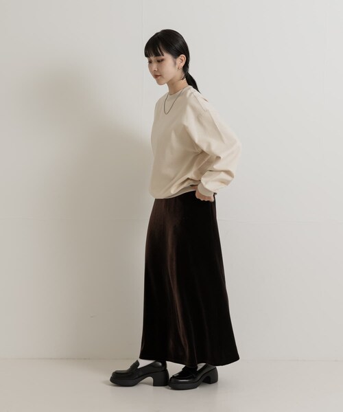 THE GOODLAND MARKET(ザグッドランドマーケット)の「『別注』MIDIUMISOLID×TGM Organic cotton pullover(Tシャツ/カットソー・レディース・IVORY/GREEN/CHARCOAL・FREE)」の15枚目の写真