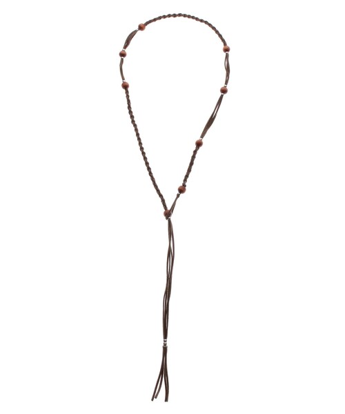 Ungrid（アングリッド）の「ウッドコンビネックレス（ネックレス・レディース・ブラック/ブラウン・F）」の3枚目の写真