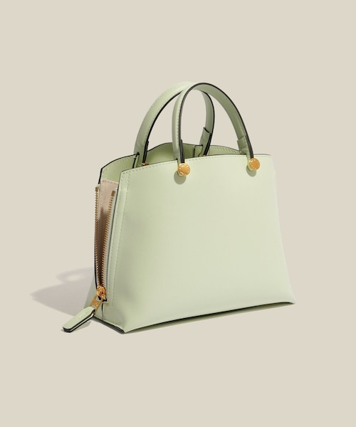 ROPE'（ロペ）の「【E'POR】Y BAG Mini【超軽量】（ハンドバッグ・レディース・ブラック/ライトグレー/キナリ/グリーン/ライトグリーン/ラベンダー/ダークグリーン/キミドリ/グレー/パープル/ピンク・F）」の5枚目の写真