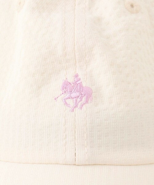 ROPE' PICNIC(ロペピクニック)の「【POLO BCS/ポロ ビーシーエス別注】サッカーストライプロゴ刺繍キャップ(キャップ・レディース・グレー系/キナリ/ネイビー・F)」の17枚目の写真