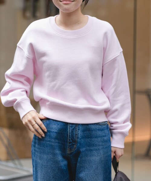 URBAN RESEARCH DOORS(アーバンリサーチドアーズ)の「FORK&SPOON コクーンスウェット(スウェット・レディース・NAVY/OATMEAL/PINK・1)」の21枚目の写真