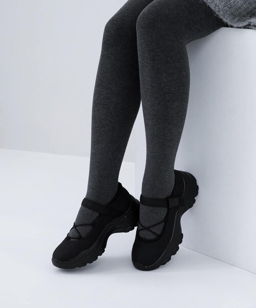 KBF（ケイビーエフ）の「バレエスニーカー（スニーカー・レディース・BLACK/BEIGE・36/37/38）」の3枚目の写真