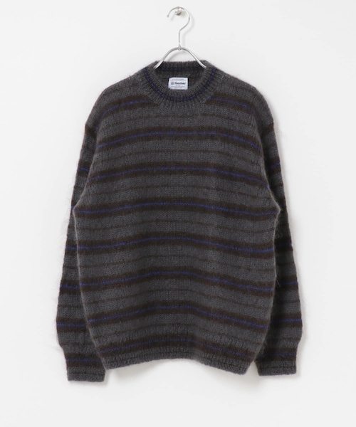 THE GOODLAND MARKET（ザグッドランドマーケット）の「米富繊維　MOHAIR WOOL BORDER P/O（ニット/セーター・レディース・IVORY/GRAY/GREEN・1/3）」の8枚目の写真