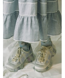 merry jenny | check floral sneaker(スニーカー)
