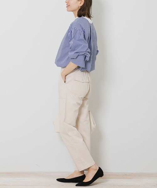 URBAN RESEARCH Sonny Label（アーバンリサーチサニーレーベル）の「ベイカーチノパンツ（チノパンツ・レディース・アイボリー/カーキ/キャメル/ネイビー・36/38）」の10枚目の写真