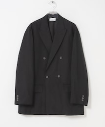 new basic WOOL LINEN DOUBLE JACKET