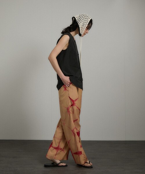 ADAM ET ROPE'（アダムエロペ）の「クロシェバブーシュカ/スカーフ（バンダナ/スカーフ・レディース・ブラック/オフホワイト・F）」の6枚目の写真