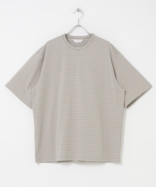 URBAN RESEARCH DOORS(アーバンリサーチドアーズ)の「STILL BY HAND STRIPED T-SHIRTS(Tシャツ/カットソー・メンズ・BEG×WHT/GRY×BLK/BLK×WHT・46/48/50)」の16枚目の写真