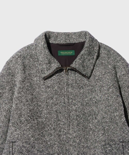 ADAM ET ROPE'(アダムエロペ)の「TWEED HOMESPAN RACING BLOUSON(ブルゾン・メンズ・ブラック・L/M/S)」の11枚目の写真