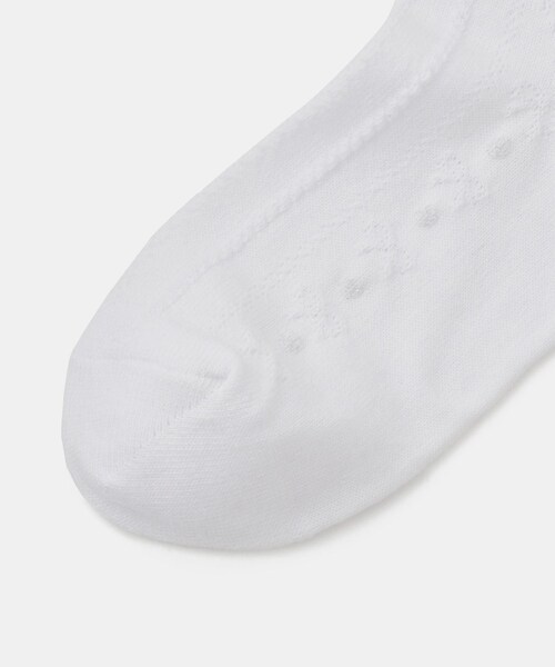 ROPE' PICNIC（ロペピクニック）の「【KIDS/キッズ】リボンケーブルショートソックス（ソックス/靴下・キッズ・ホワイト・M/S）」の19枚目の写真