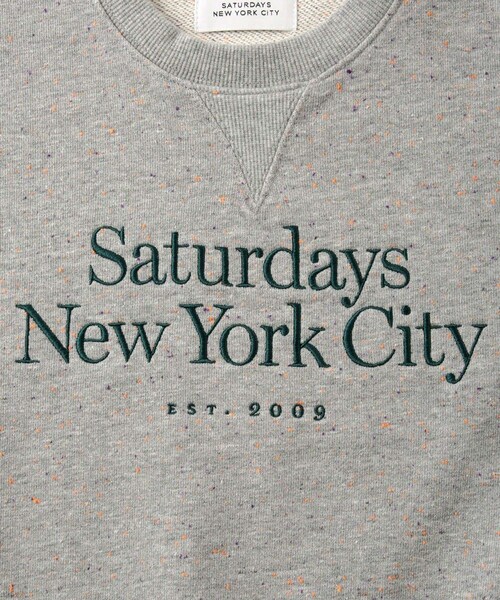 Saturdays NYC(サタデーズ ニューヨークシティ )の「Bowery Speckle Sweatshirt | WOMEN(スウェット・レディース・チャコール/グレー・L/M/S)」の10枚目の写真