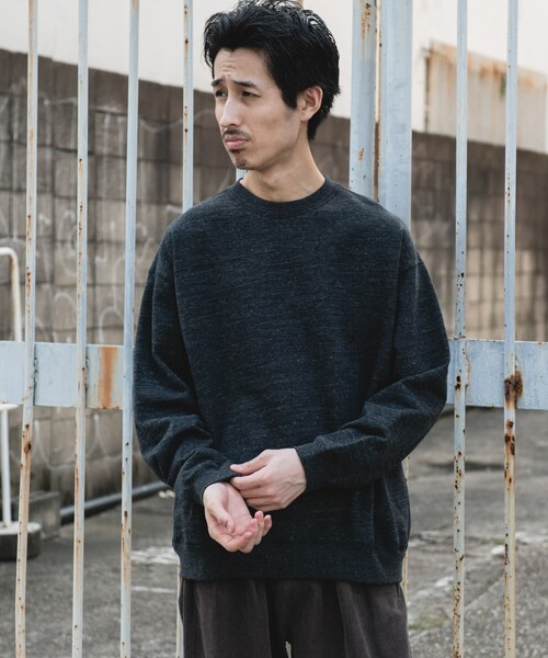 URBAN RESEARCH DOORS（アーバンリサーチドアーズ）の「『別注』Snow Peak Apparel×DOORS　RecycledCottonSweat（スウェット・メンズ・GRAY/BLACK/BROWN・M/L/XL）」の8枚目の写真