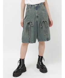 jouetie | ジップスリットデニムハーフパンツ(デニムパンツ)