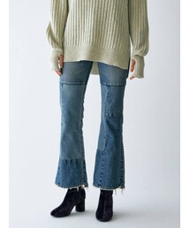 Ungrid | ハイウエストリメイクフレアデニム(デニムパンツ)