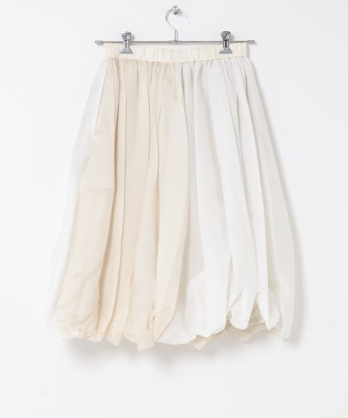THE GOODLAND MARKET（ザグッドランドマーケット）の「77circa　2fabric 2way balloon SK（スカート・レディース・white/black・one）」の17枚目の写真