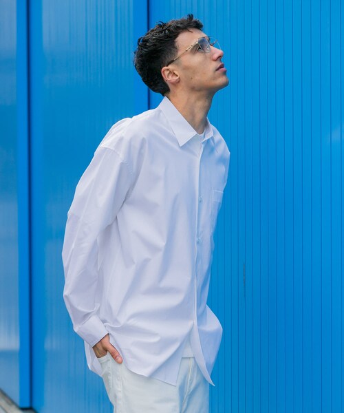 URBAN RESEARCH（アーバンリサーチ）の「new basic　THOMAS MASON OVER SHIRTS（シャツ/ブラウス・メンズ・ROYAL/WHITE/GREGE/LT BLUE/STRIPE/COCOA・S/M/L/XL）」の12枚目の写真