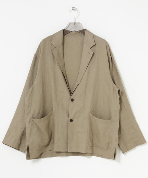 URBAN RESEARCH（アーバンリサーチ）の「LINEN SHIRTS JACKET（テーラードジャケット・メンズ・BLACK/BEIGE/NAVY・M/L）」の8枚目の写真
