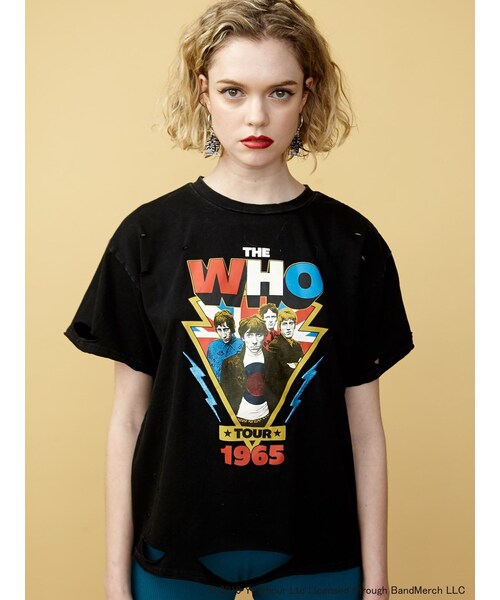 jouetie（ジュエティ）の「The who BIG T（Tシャツ/カットソー・レディース・オフホワイト/ブラック/イエロー・M）」の4枚目の写真