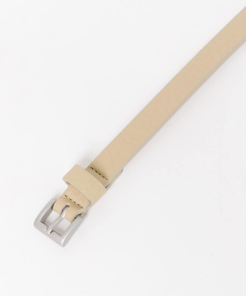 URBAN RESEARCH DOORS（アーバンリサーチドアーズ）の「ソフトレザーナローベルト（ベルト・レディース・CHARCOAL/CREAM・one）」の6枚目の写真