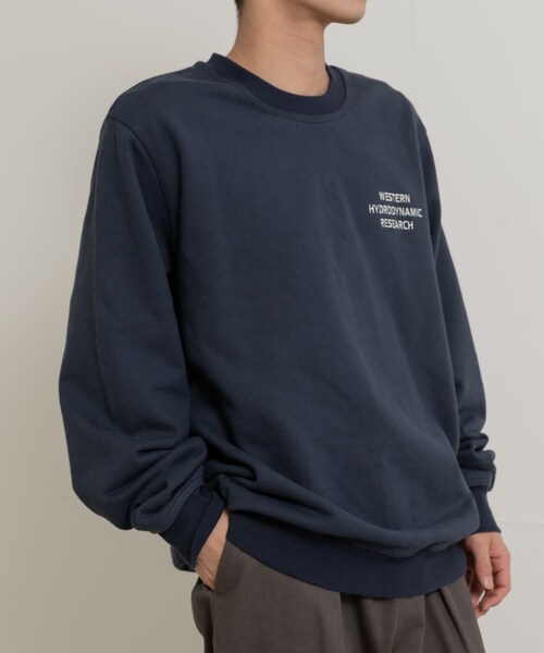 THE GOODLAND MARKET（ザグッドランドマーケット）の「Western Hydrodynamic Research　WORKER SWEAT CREW（スウェット・メンズ・15IVORY/40NAVY/01BLACK・M/XL）」の21枚目の写真