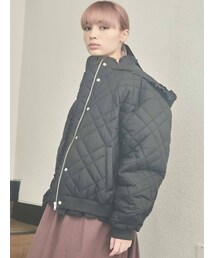 merry jenny | ナイロンフリルキルティングジャケット(ナイロンジャケット)