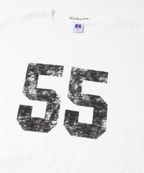 URBAN RESEARCH Sonny Label（アーバンリサーチサニーレーベル）の「『別注』Russell Athletic×Sonny Label　ナンバリングショートスリーブTシャツ（Tシャツ/カットソー・メンズ・オフ/キナリ/ブルー・M/L）」の19枚目の写真