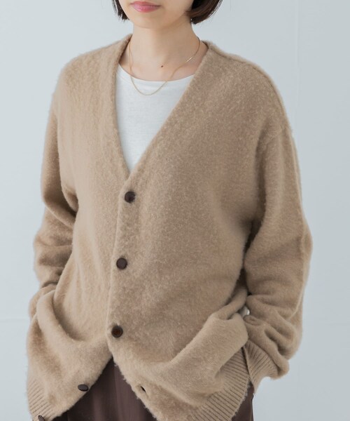 URBAN RESEARCH(アーバンリサーチ)の「『別注』ROUTINE×URBAN RESEARCH 起毛カーディガン(カーディガン/ボレロ・レディース・RED/D NAVY/L GRAY/L BLUE/BEIGE・FREE)」の16枚目の写真