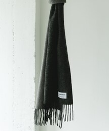 カシミヤブレンドパネルマフラー