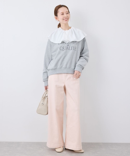 ROPE' PICNIC（ロペピクニック）の「【ウエスト革命デニム】Pinkウエストシェイプワイドデニム（デニムパンツ・レディース・ピンク・36/38/40）」の9枚目の写真