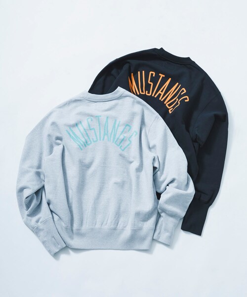 URBAN RESEARCH（アーバンリサーチ）の「Unlikely　Simple SweatCrew MUSTANGS（スウェット・メンズ・Gray/Black・M/L/XL）」の8枚目の写真