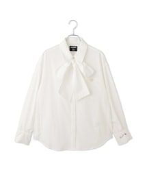 VIS（ビス）の「【MARY QUANT×VIS】リボンボウタイサイドプリーツシャツ（シャツ/ブラウス）」