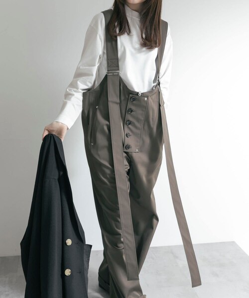 THE GOODLAND MARKET（ザグッドランドマーケット）の「ザ グッドランド マーケット　#200426 overall（サロペット/オーバーオール・レディース・KHAKI・FREE）」の6枚目の写真