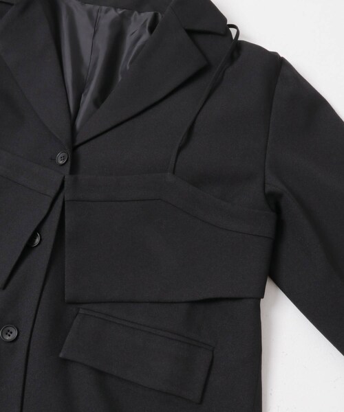 KBF（ケイビーエフ）の「ビスチェSETテーラードジャケット（テーラードジャケット・レディース・BLACK/BROWN・One）」の12枚目の写真