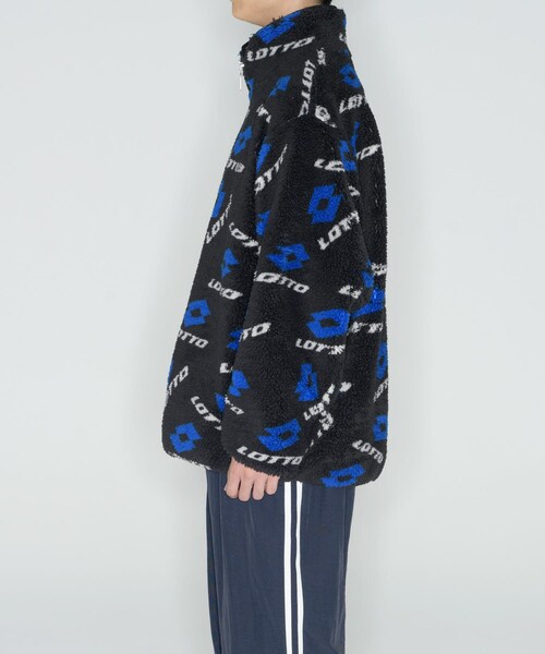 URBAN RESEARCH(アーバンリサーチ)の「LOTTO LOGO BOA BLOUSON(ブルゾン・メンズ・BEIGE/BLACK・M/L/XL/XXL)」の4枚目の写真