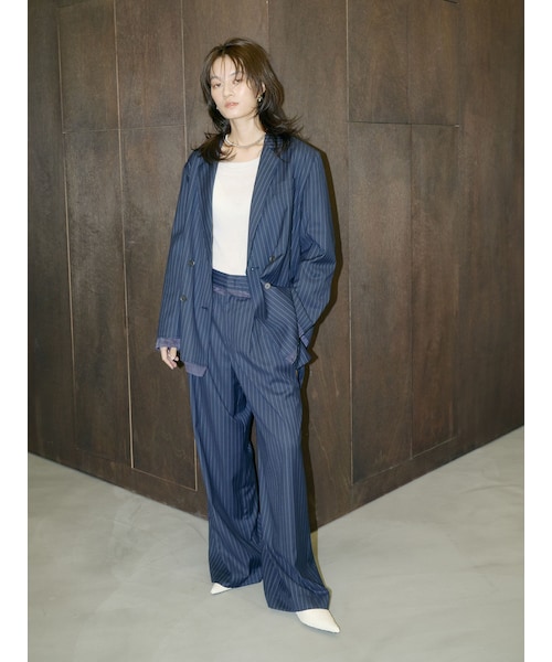 Ungrid（アングリッド）の「【Htage】バックデザインビッグシルエットジャケット（その他・レディース・ミックス/ネイビー・F）」の5枚目の写真