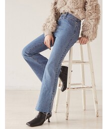 MURUA | カットオフフレアデニム(デニムパンツ)