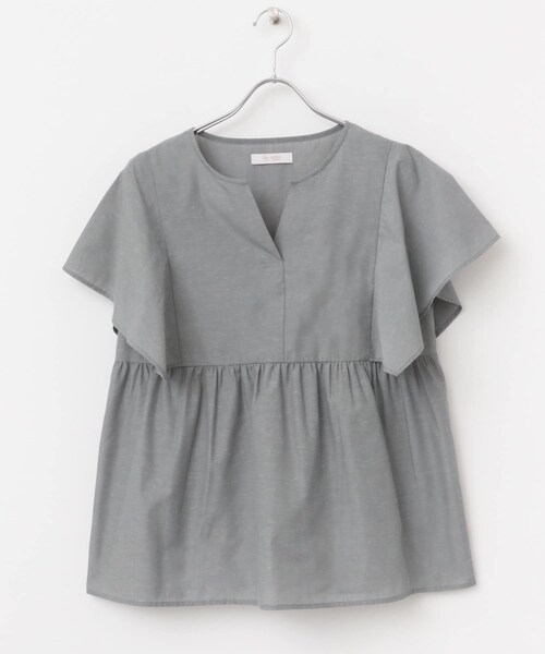 URBAN RESEARCH ROSSO（アーバンリサーチロッソ）の「『UR TECH』F by ROSSO　スクエアスリーブブラウス（シャツ/ブラウス・レディース・BLUE ST/GRAY/MINT/PINK/NAVY・FREE）」の13枚目の写真