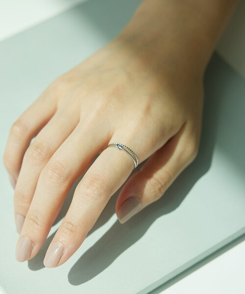 ROPE'(ロペ)の「【Lulu】R(ロペ アール)PT ノットモチーフナローリング(リング・レディース・シルバー系・11/13)」の19枚目の写真